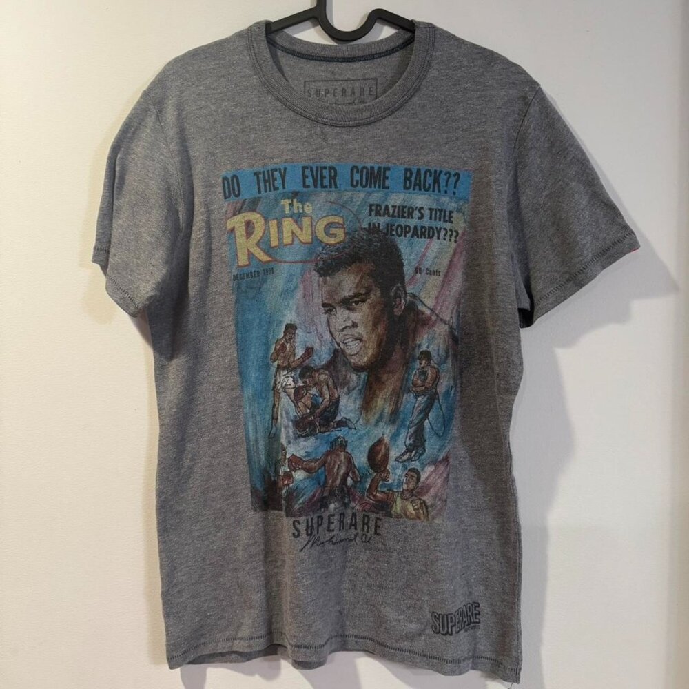 Blue Superare x Muhammad Ali "The Ring" graphic tee